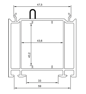 Расширитель 060мм COMFORT 70 серия шт=6,5м Расширитель 060мм COMFORT 70 серия шт=6,5м